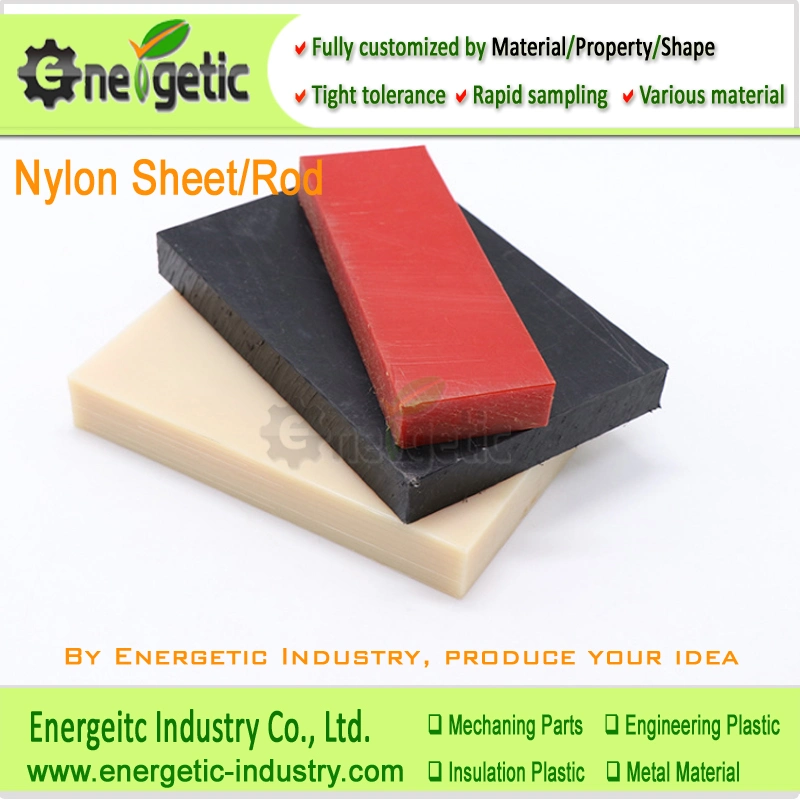 Polyamide Feuille nylon 66, barre de blocs en Nylon, nylon, nylon plastique de blocs, tige en nylon, nylon Bar, PA feuille, tige en nylon MC