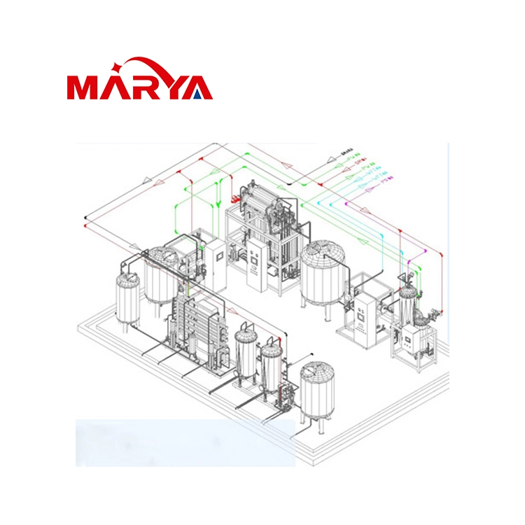 Marya precio de fábrica Equipo de tratamiento de agua con generador de vapor limpio