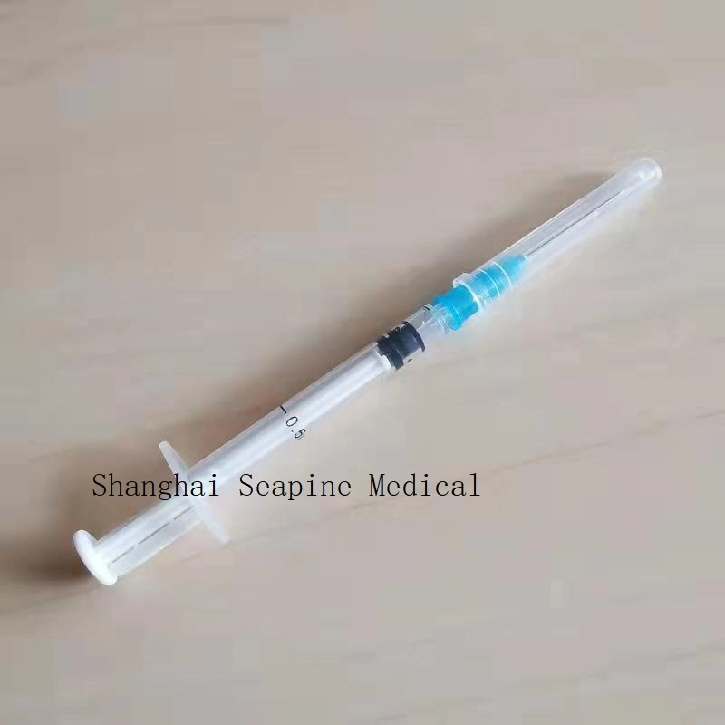 Disposable Injection Auto Disable Safety Syringe with Blister Package, 0.05ml 0.3ml 0.5ml 1ml 2-3ml 5ml 10ml