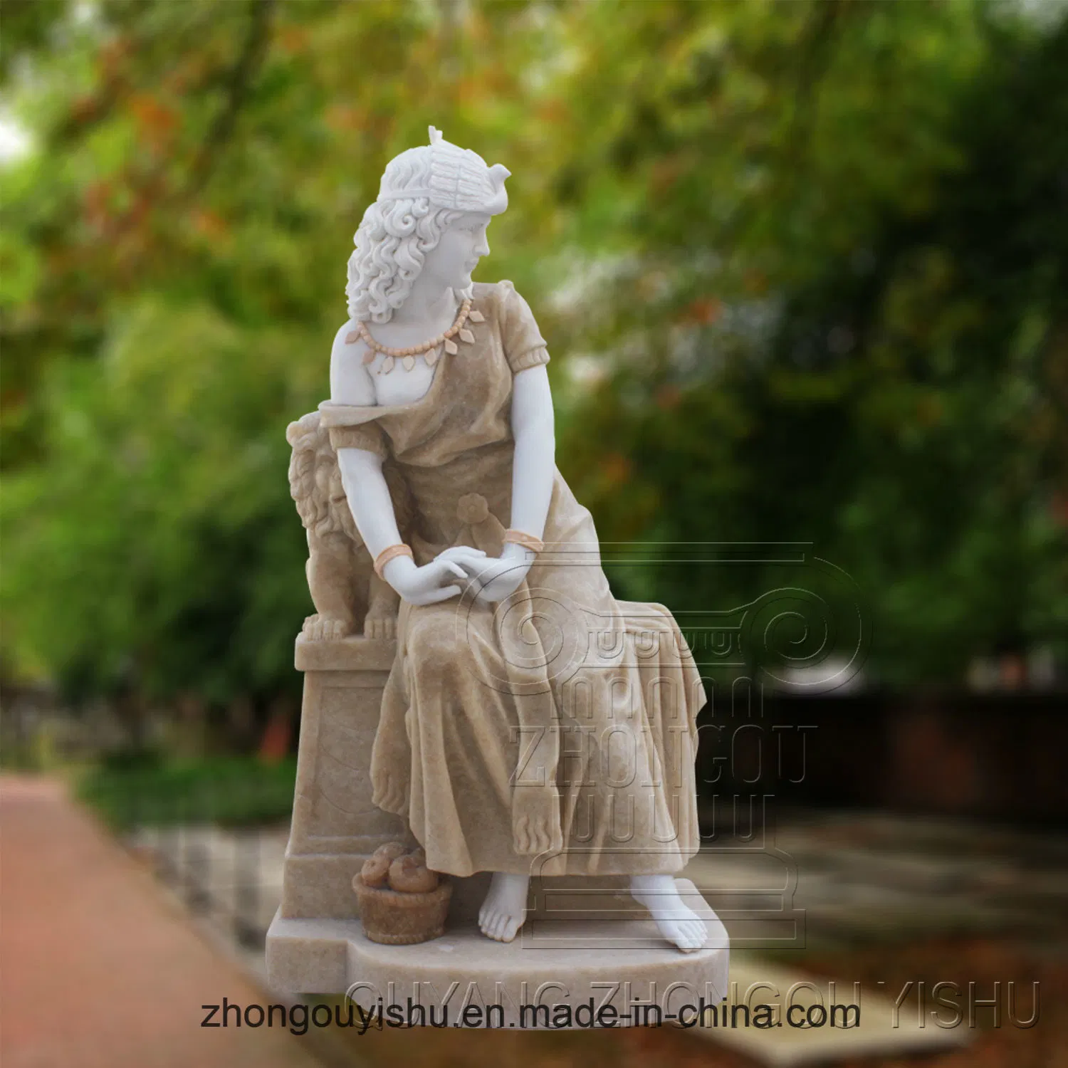 Hand Marble Carving Garden Decoration Sculpture