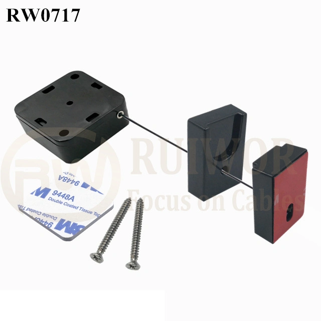 La seguridad Expositor Cable de seguridad retráctil con magnético portacables