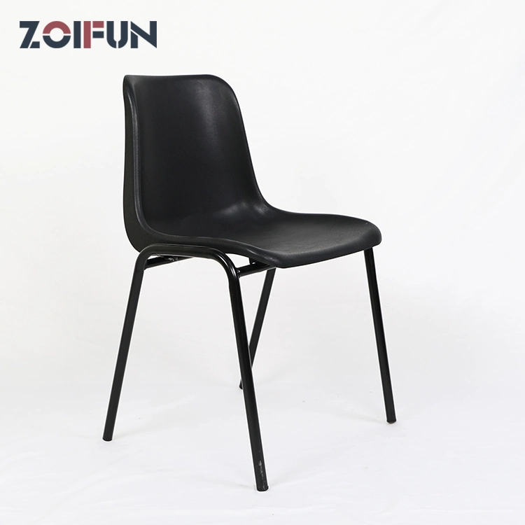 Hot Sale PP Seat Restaurant Chairs Dining Chair with Metal Legs