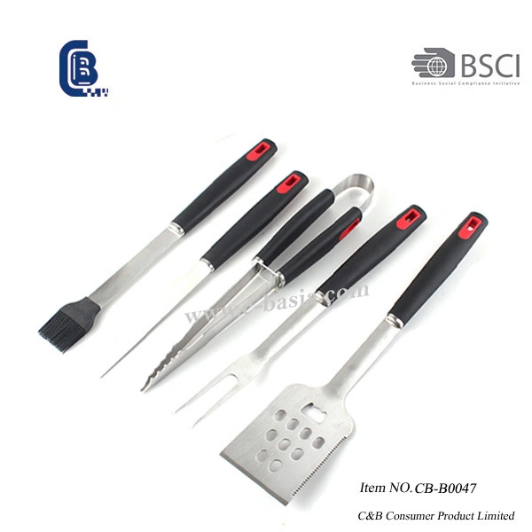 Conjunto de ferramentas de churrasco ao ar livre com pega de madeira, conjunto para grelhar, Churrasco, Grill Tools