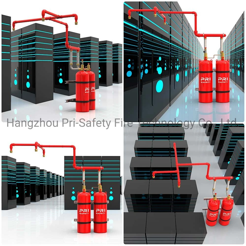 HFC227ea Total Flooding Fire System aktiviert durch Magnetventil mit Steuerungssystem