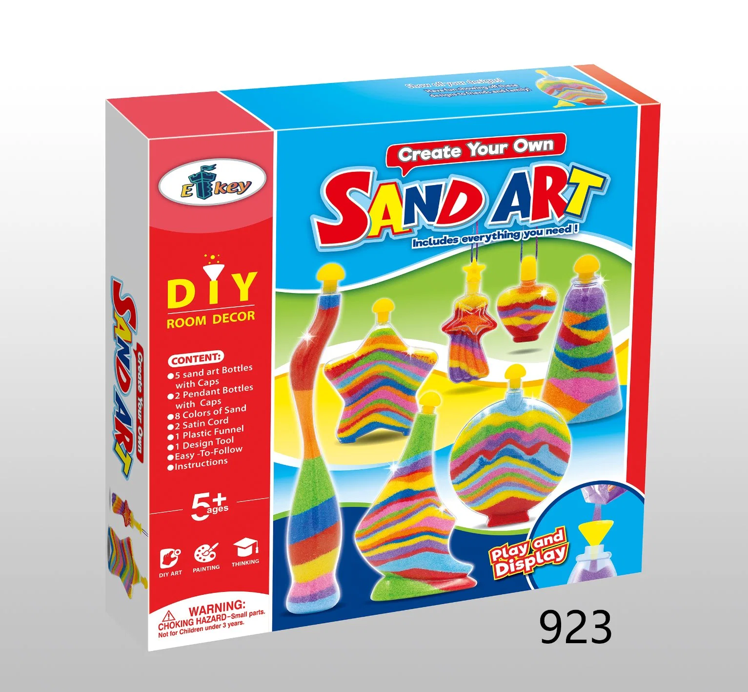 Create Your Own DIY Colorful Sand Art Toy with Accessories Sand for Kids Arts & Crafts