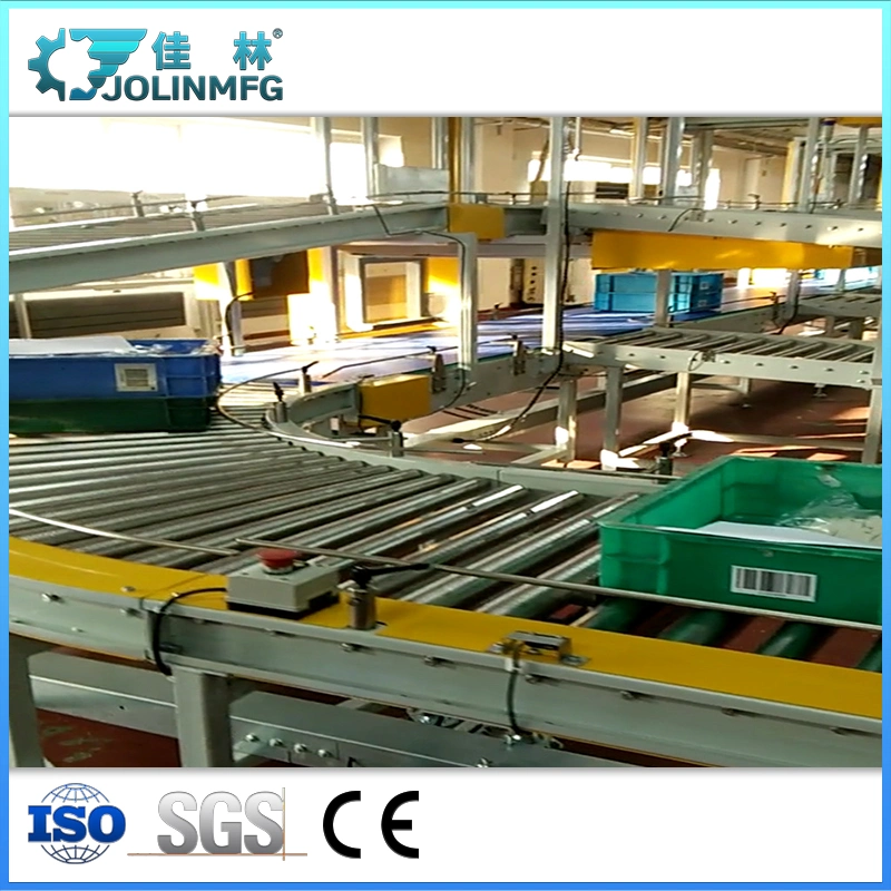 Fully Automatic Logistics Scanning Basket Carton Roller Conveyor Sorting Line