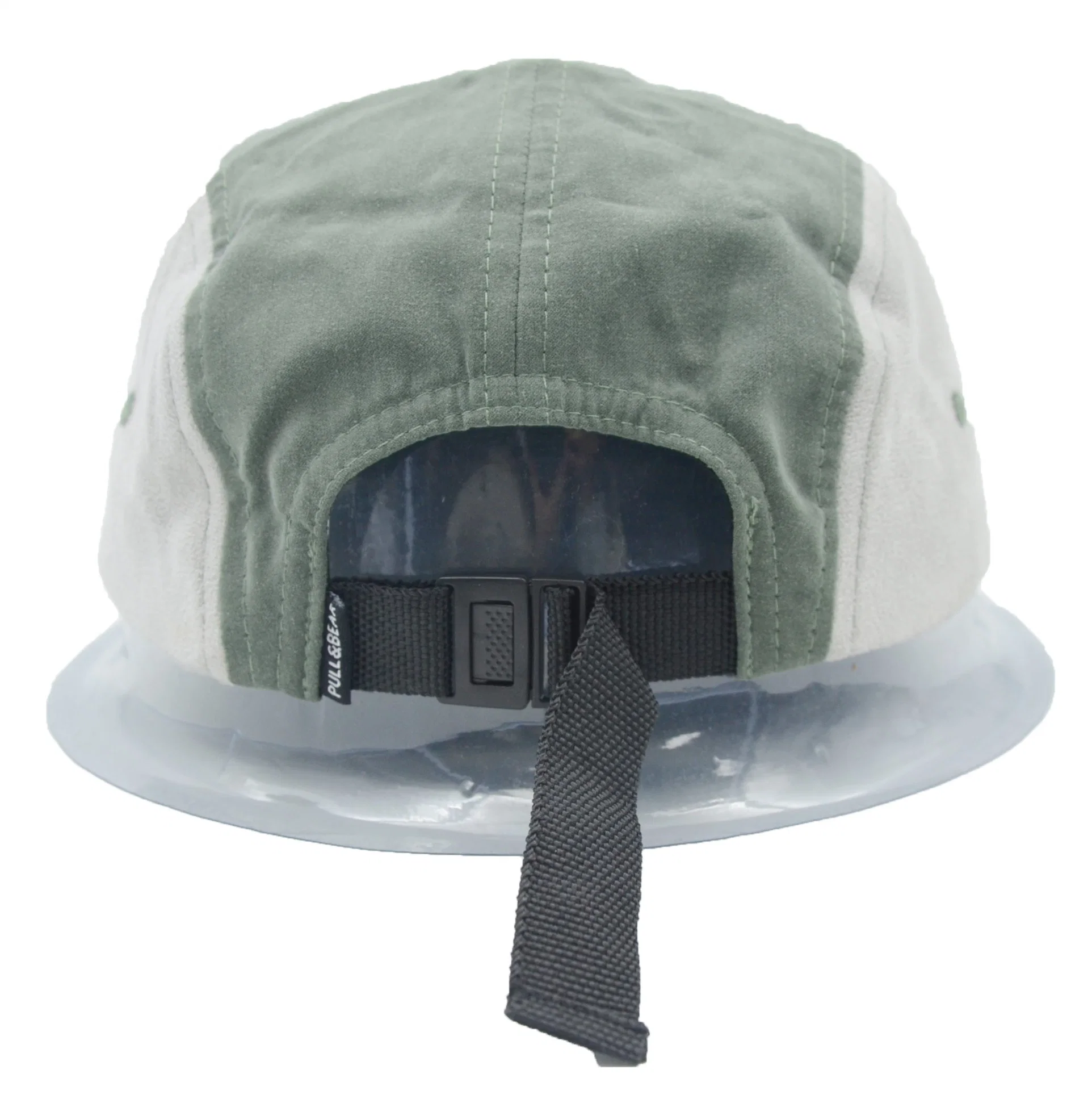 Wholesale/Supplier Chamois Splice Five-Piece Hat Fat Tongue Cap with Cusomized Logo BSCI, Oeko Tex