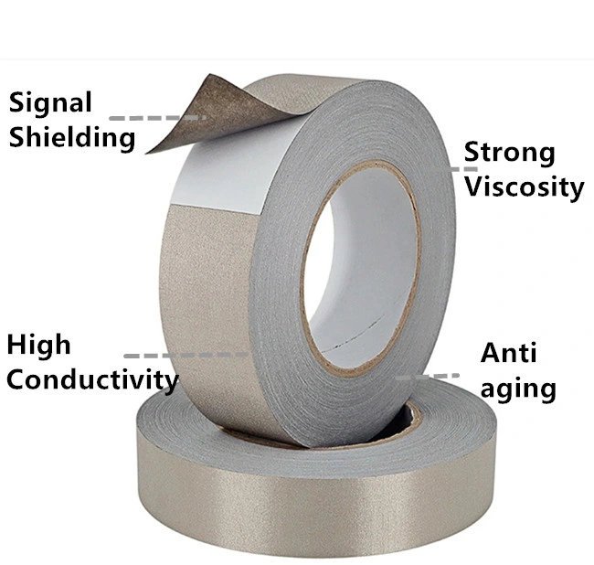 Self Adhesive Conductive Cloth Tape with White Release Paper