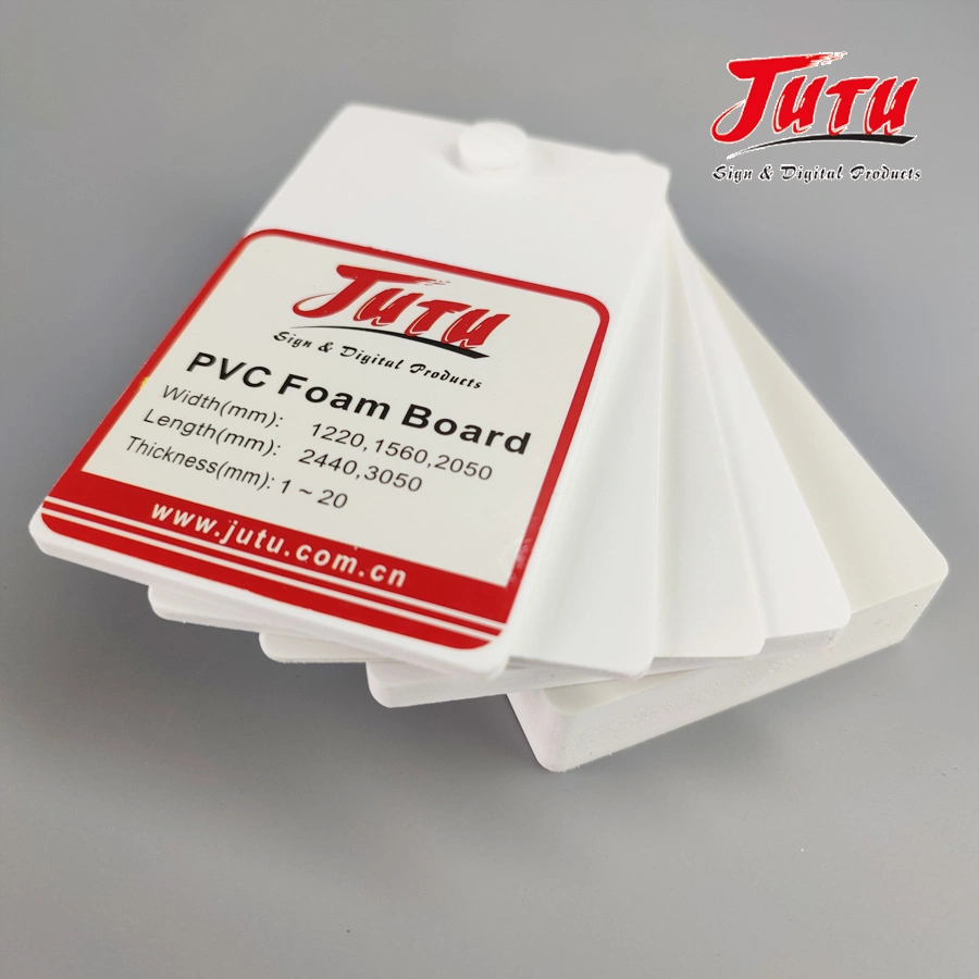 Jutu Non-Absorb Water Plastic Sheet PVC Free Foam Board with a High Impact Strength