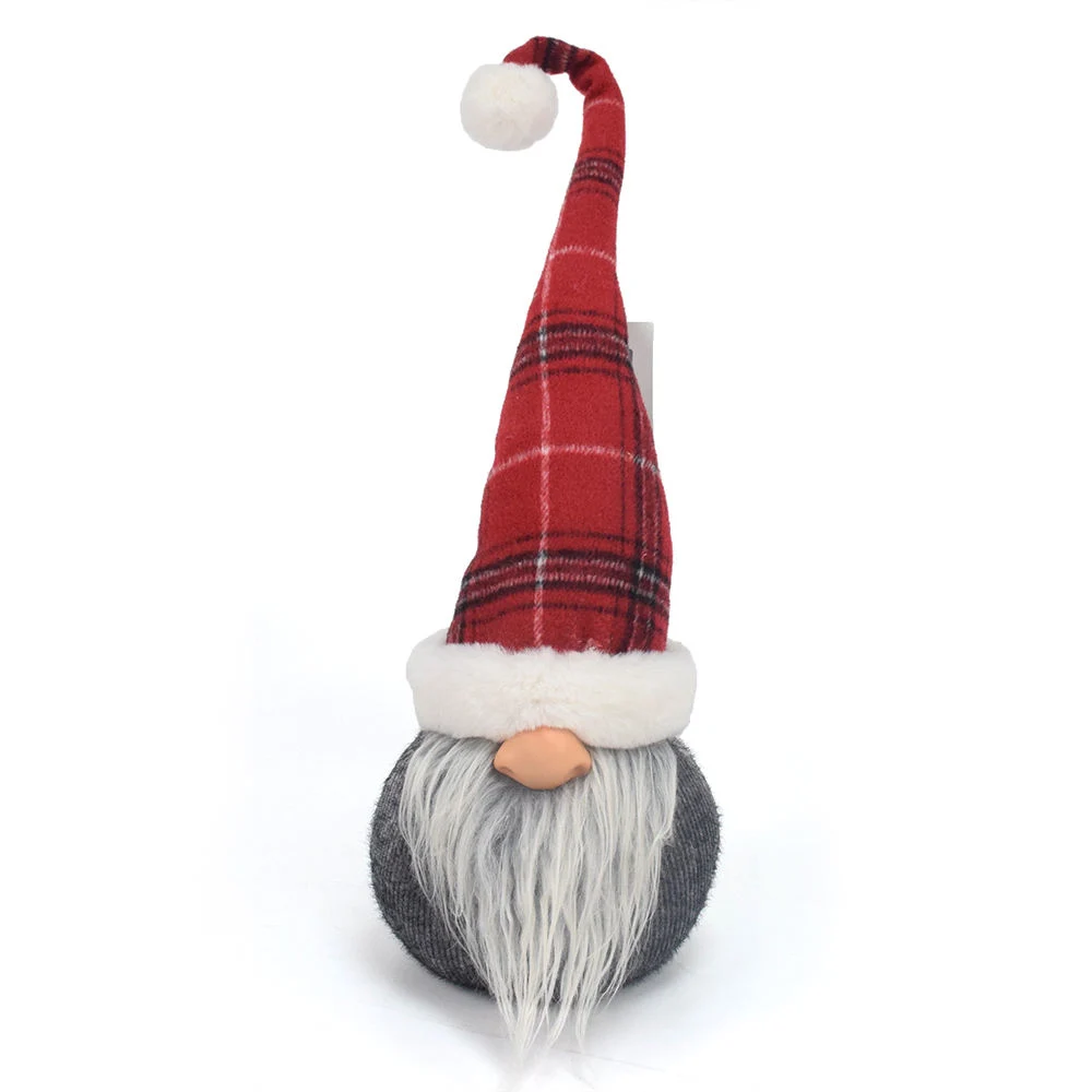 LED Gnomes Gifts Christmas Decor Dolls Gonk Plush Red Plaid