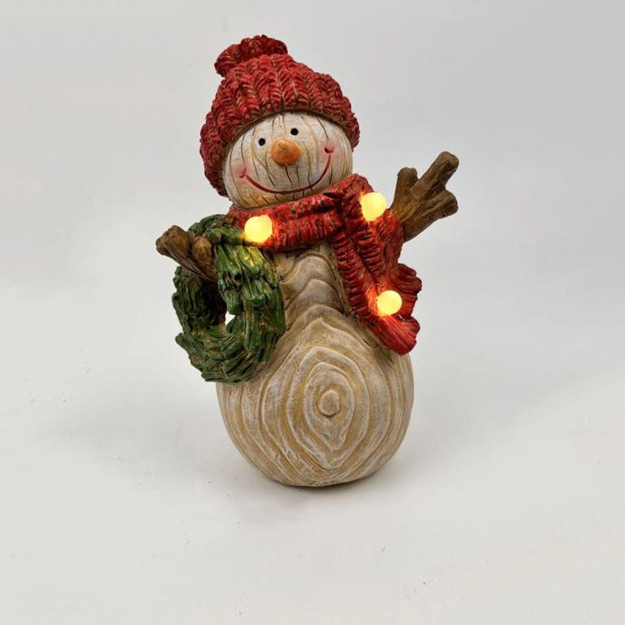 Customized Christmas Snowman Statue Resin Crafts for Home Decoration Snowman MGO Crafts