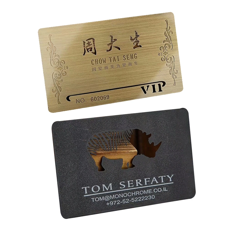 Steel Business Card Laser Cut Metal Card Stainless Steel Metal Business Card Printing