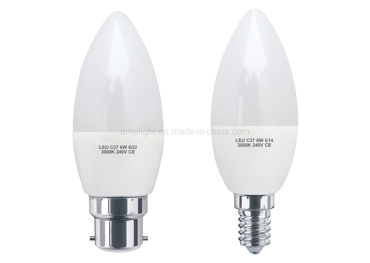 6W B22 E14 Frosted Cover LED Candle Light Bulbs äquivalent Bis 50W Ersatz für Glühlampen Halogen Lamparas LED-Beleuchtung Einbau Von Leuchten