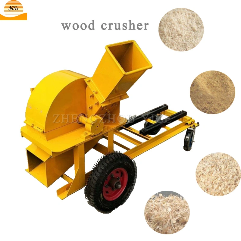 Electric Diesel Horizontal Powder Mobile Tree Branch Wood Chipper Crusher Shredder Machine