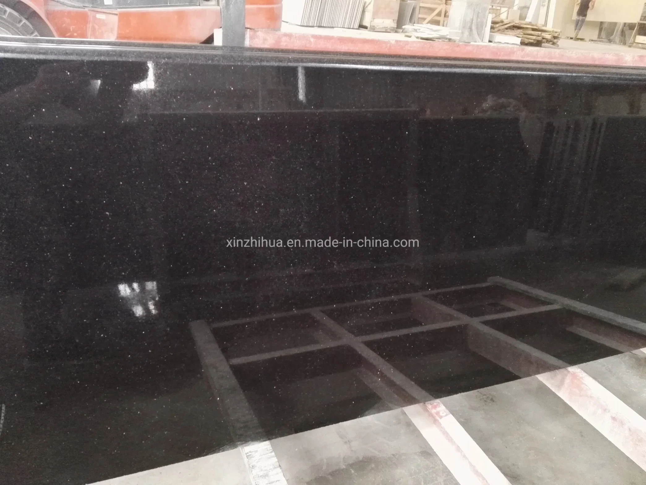 Importar/Exótico Black Galaxy paneles de piedra de granito cocina encimera de baño/pasos/adoquines baldosas