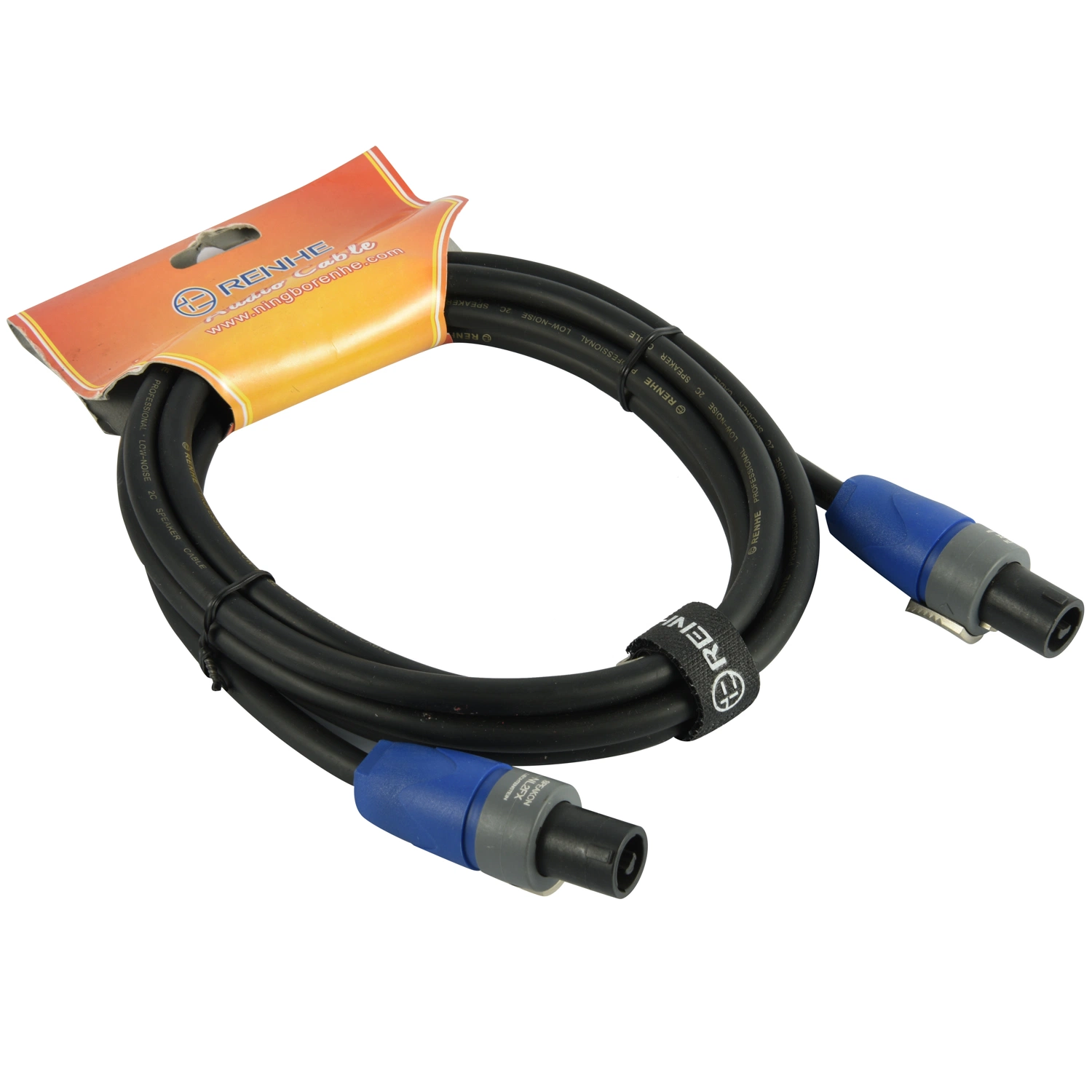 Cable de cable de altavoz Speakon para cables Speakon profesionales, de trocha 12 AWG Cable de Audio DJ Speaker Cable con corriente/bloqueo de torsión - 2 Conducto076