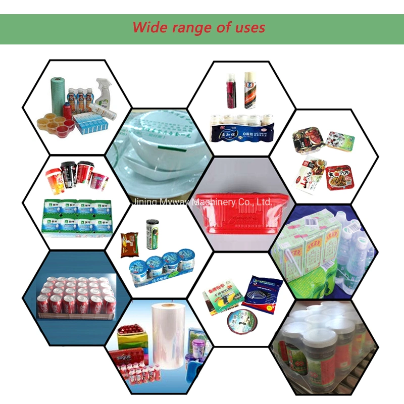 Automatic Sealing Tunnel Type Candle Magazine Sauce Mineral Water Bottle Plastic Film Shrink Packaging Machine