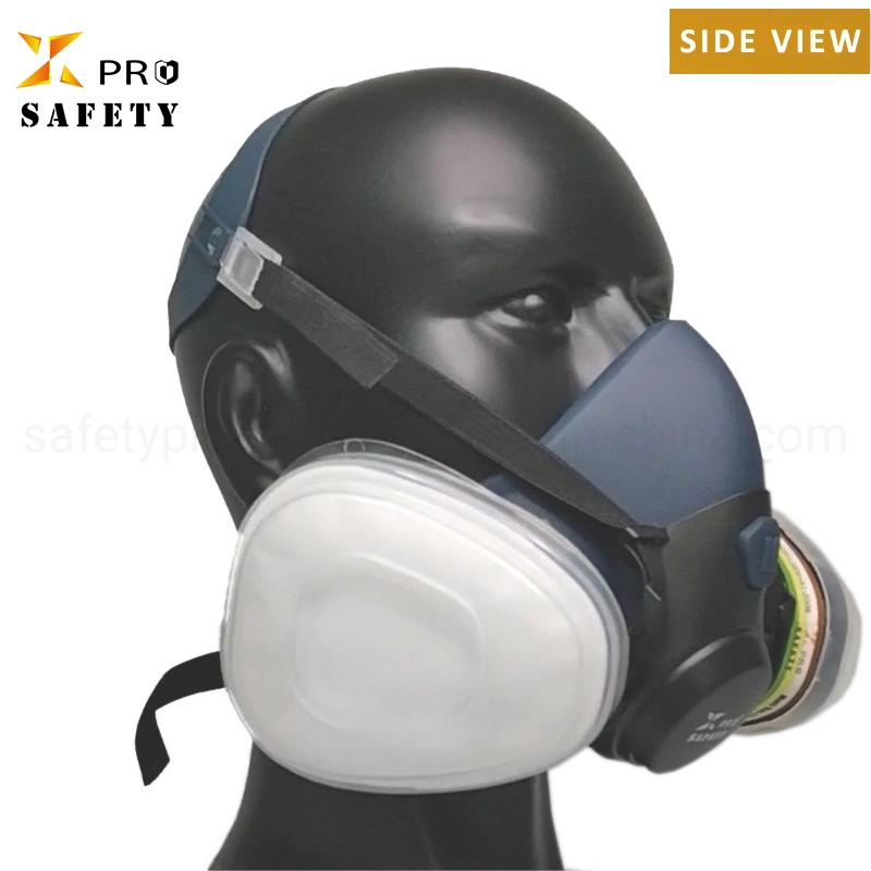 Half Facepiece Respirator Protection Gas Mask Anti Industrial Construction Dust PP Filter Cartridges Cover