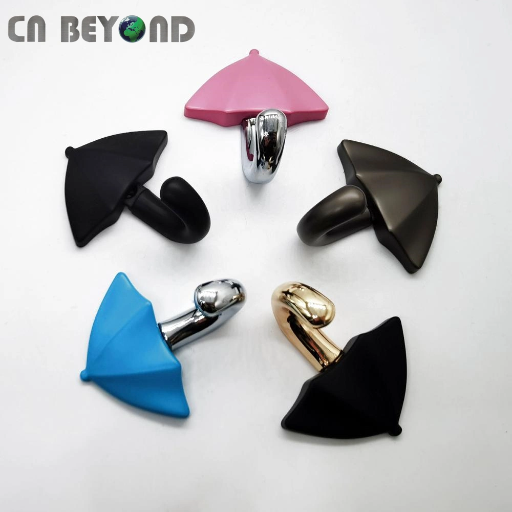 Special Umbrella Shaped Wall Mounted Metal Coat Towel Single Hook