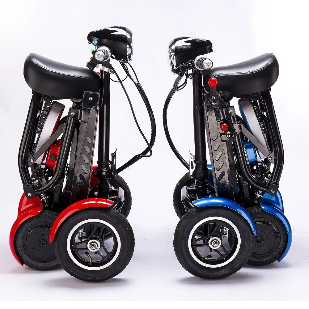 4 Roues Vélo Scooter Électrique Pliable à Double Moteur pour Adulte