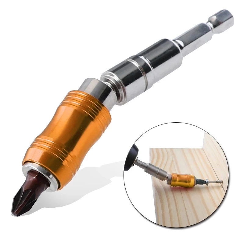 Multi-Angle Bit Extension Rod Adapter Strong Magnetic Electric Screwdriver Hexagon Handle 6.35mm Quick Release Self-Locking Extension Rod