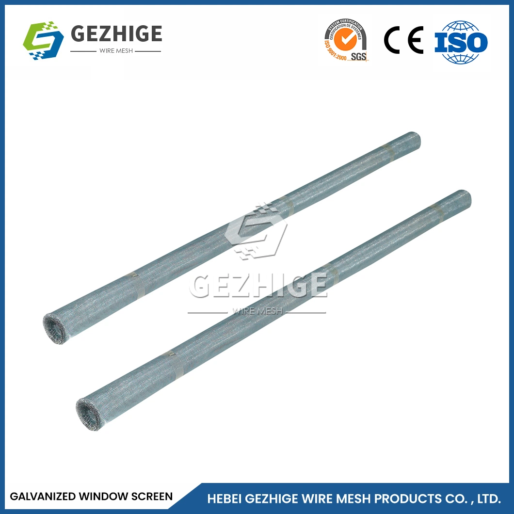 Gezhige Tough Window Screens Manufacturers Stainless Steel Metal Window Screen China Good Fire Performance Zinc-Coated Screen Mesh