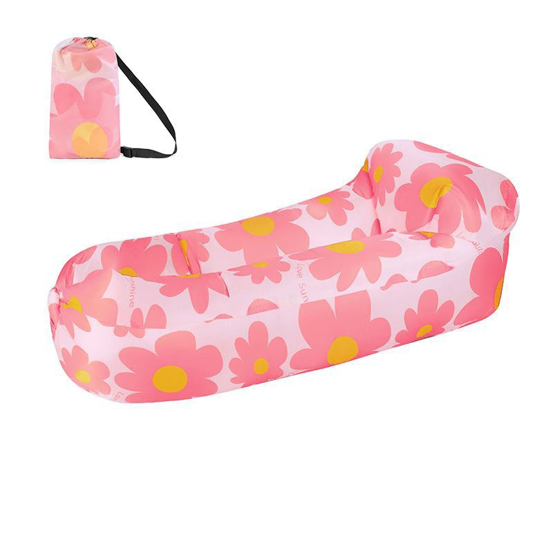 Extérieur Lazy personne Inflatable canapé lit pliant portable coussin d'air Matelas de camping pique-nique Air Bed pas de gonflage