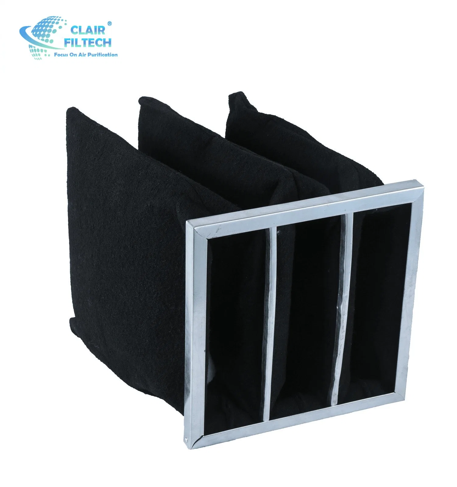 Aluminum Frame Activated Carbon Air Bag Filter for Greenhouse HVAC Activated Carbon Pocket Air Filters