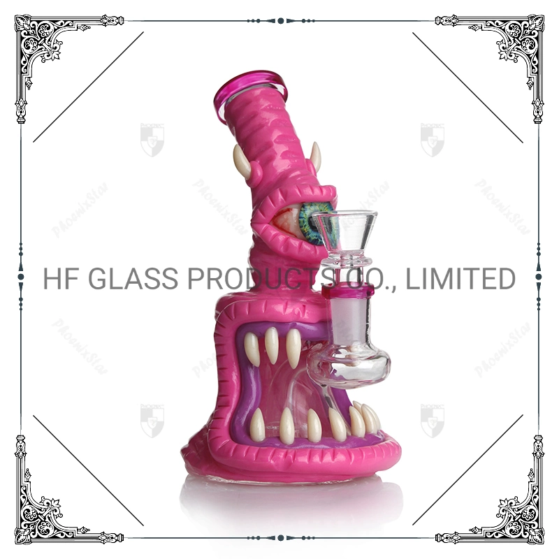 6,8 pulgadas de alcachofa Wholesale/Suppliers PERC 3-D de la mano de la pintura del tubo de vidrio de plataformas DAB Monster el hábito de fumar los tubos de agua