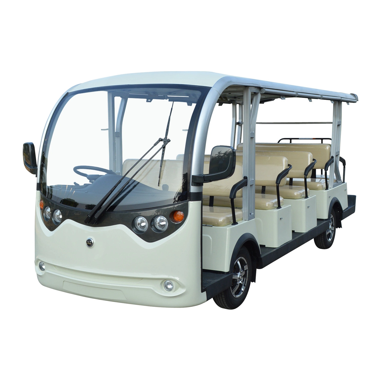 48V Battery Operated Competitive Price Street Legal 14 Passengers Tourist Shuttle Vehicle (LT-S14)