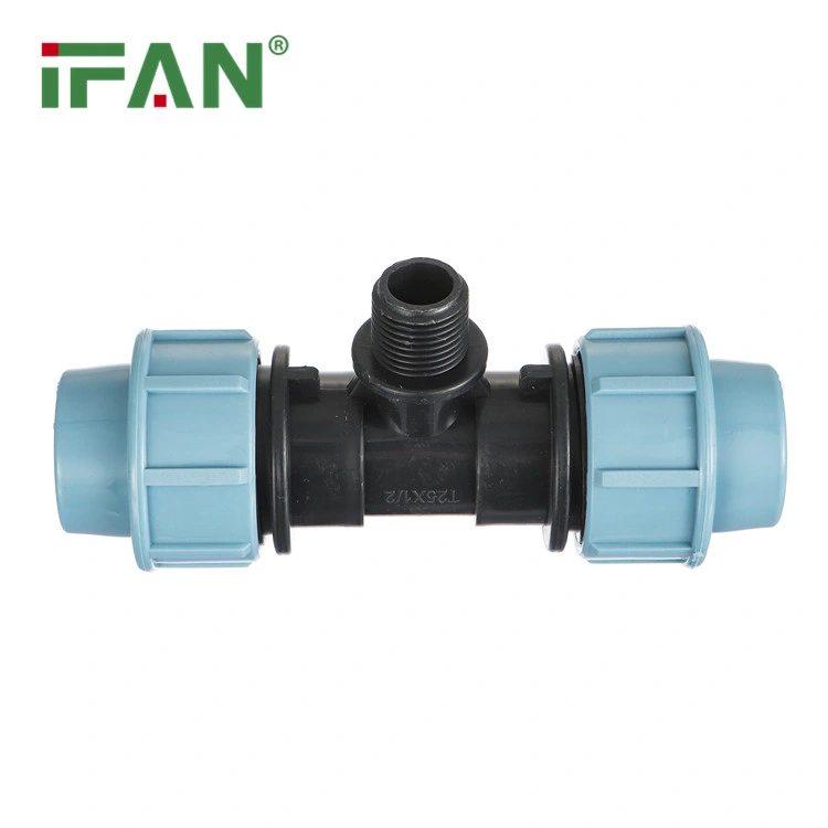 Ifan Blue PP Compression Fitting 20-110mm Elbow Tee Pn25 HDPE Pipe Fitting