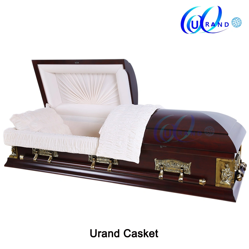 High quality/High cost performance  American Casket with Funeral Supplies Wholesale/Supplier Cheap Wooden Burial Caskets Coffins