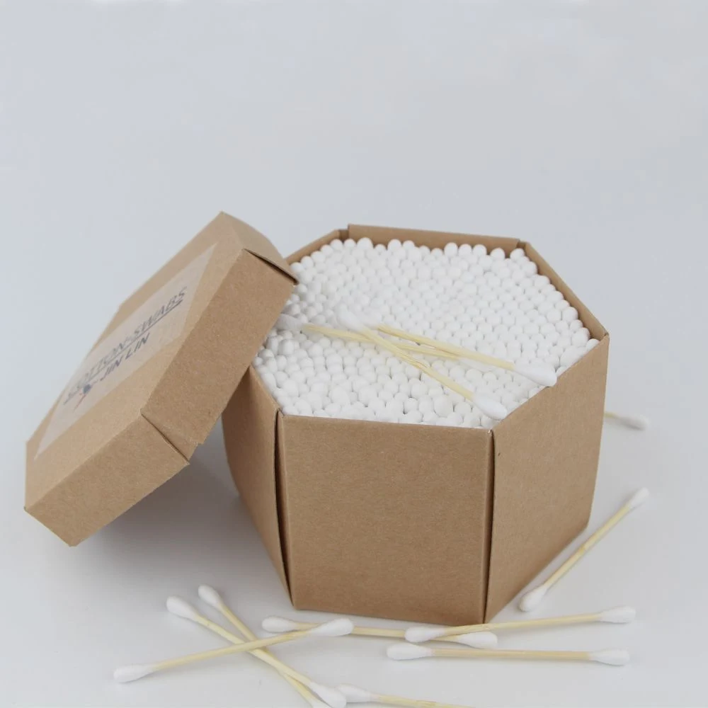 Zero-Plastic Bamboo Cotton Swabs Natural