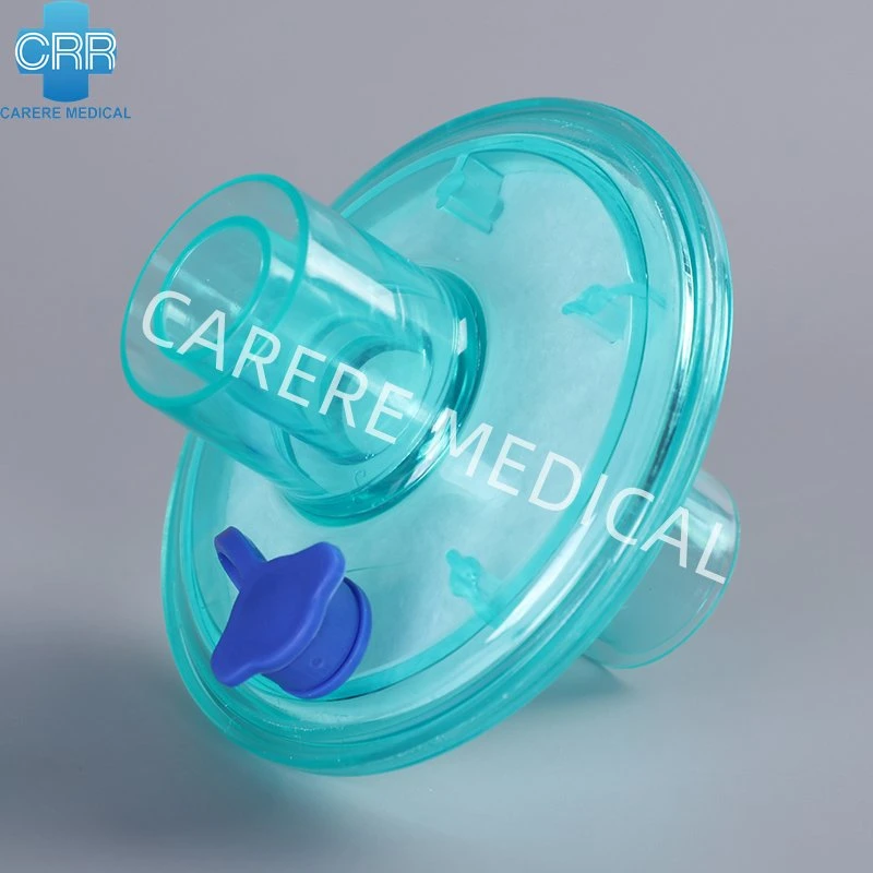 Les produits médicaux de matériel médical fournitures jetables Hmef Filtre Filtre du système de respiration de la Chine fournisseur filtre avec filtre de bactéries BV Orifice d'échantillonnage des gaz