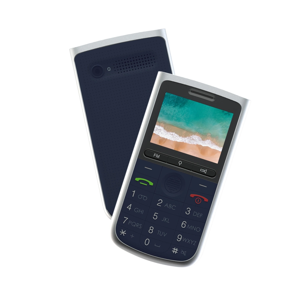 Botón de volumen alto de China Antigua teléfono teléfono desbloqueado 2.4inch gran pantalla de 4G teléfonos de la barra superior