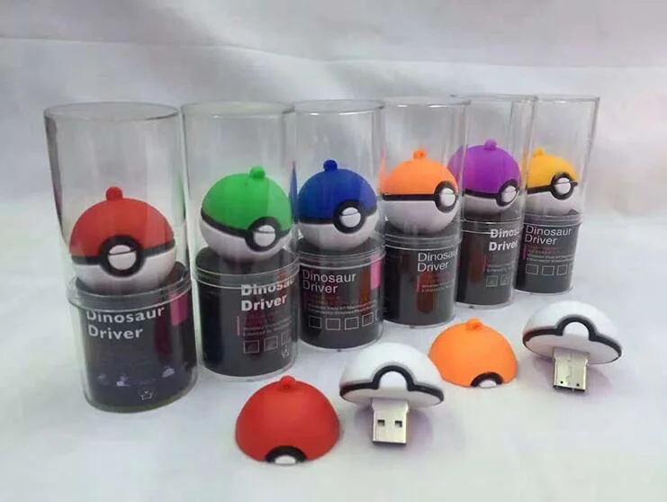 2016 Nuevo lindo Pokemon Pokeball USB Flash Pen Drive