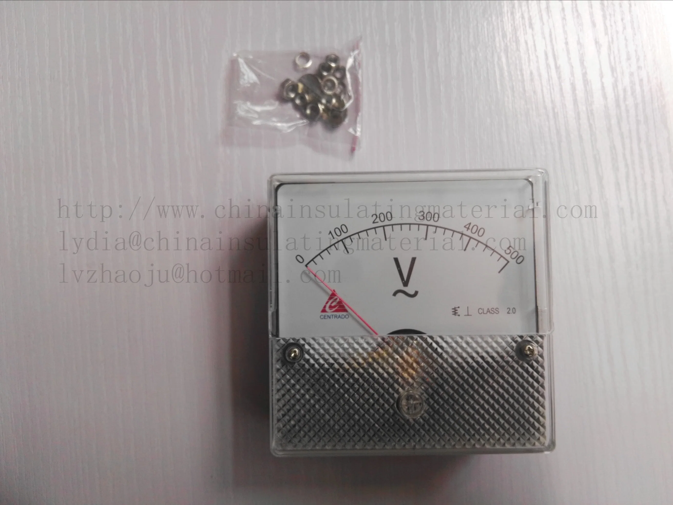 Square Type Voltage Measuring Instrument AC Pointer Gauge Analog Voltmeter