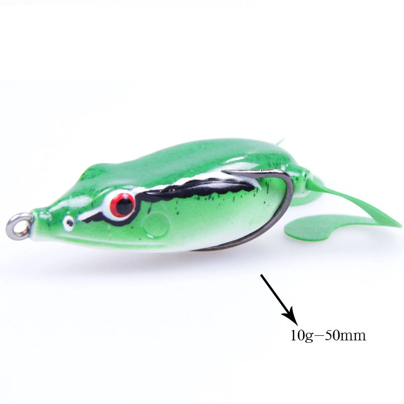 Frog Lure Ray Frog Topwater Fishing Crankbait Lures/Artificial Soft Bait 5. Cm Soft Tube Bait, Especially for Bass Snakehead,