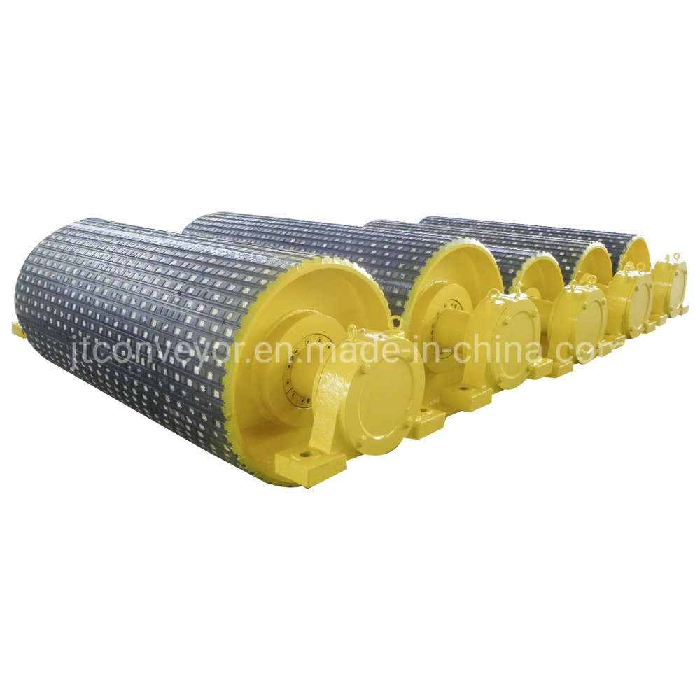 Konweyour Belt Conveyor Stainless Steel Antimagnetic Magnetic Rubber Lagging Drum