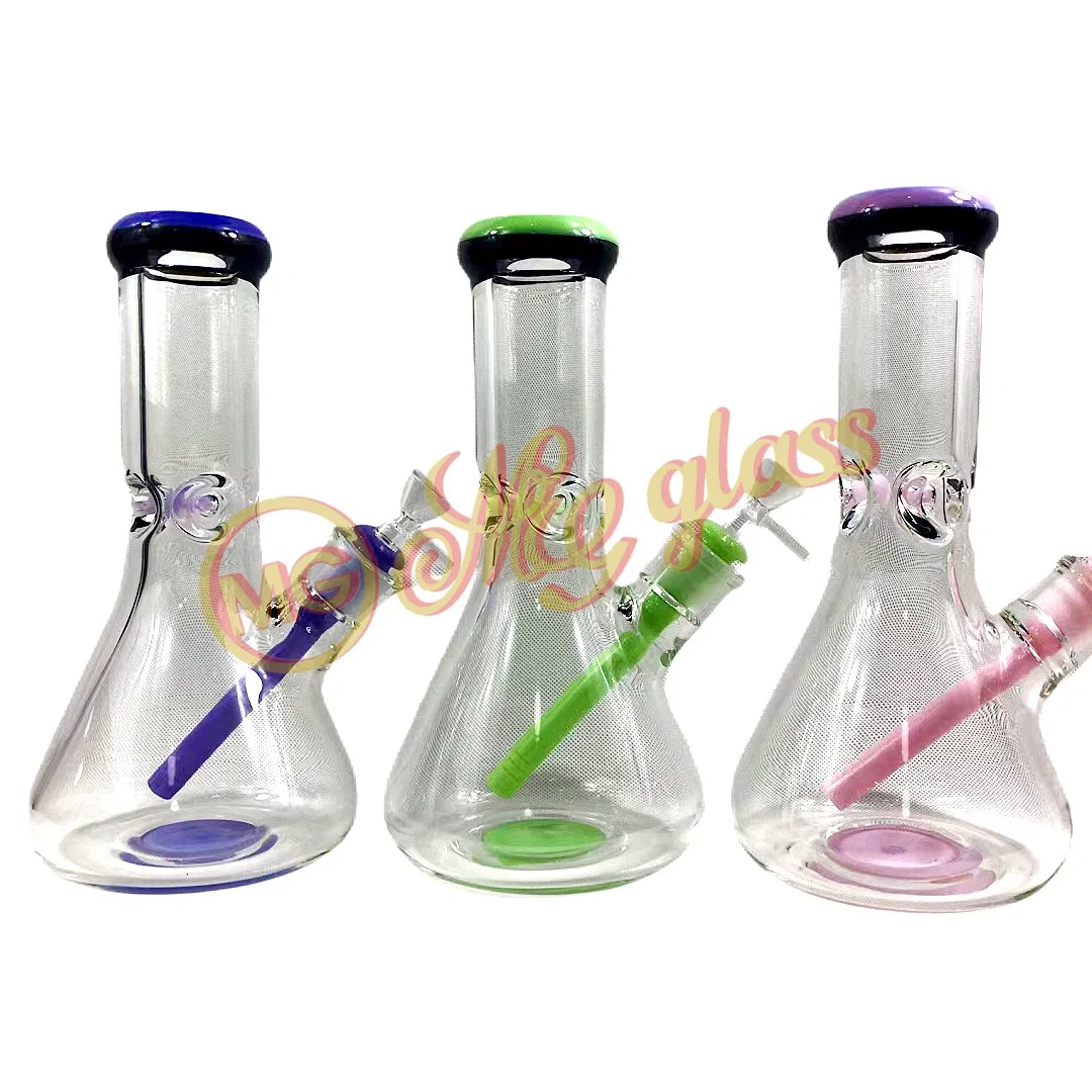 Mg Heady Glass Water Pipe Classical Beaker Oil Burner with Multi Colors