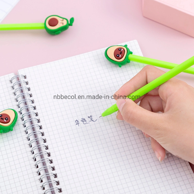 Promotional Cute Silicone Cartoon Pen Stationery School Office Supplies