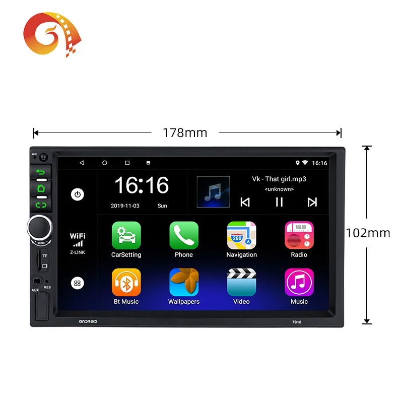 7inch 2DIN Auto-Audio-Player mit Bluetooth Phone Link