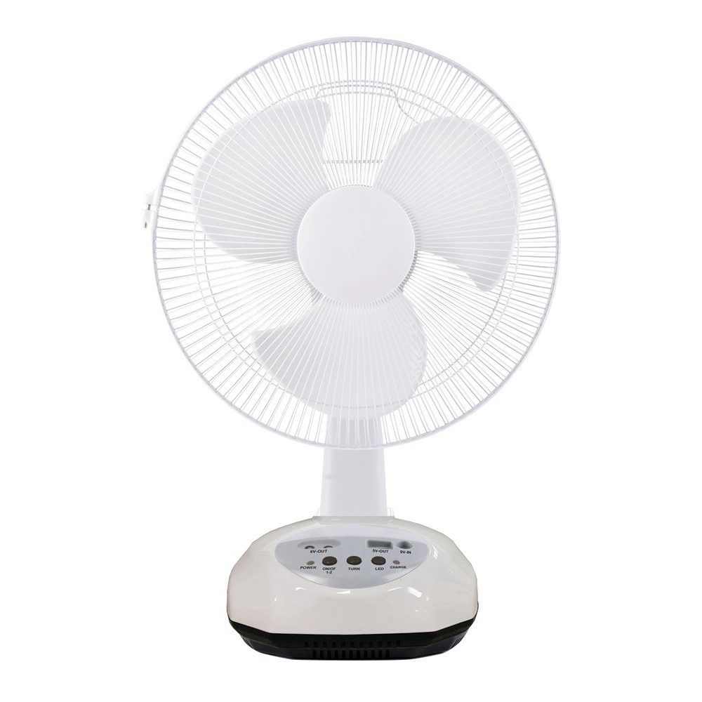 Table Rechargeable DC with Inch Powered Stand Desk LED Light 16 12V Panel 18 AC Remote Control Water Spray Air Solar Fan