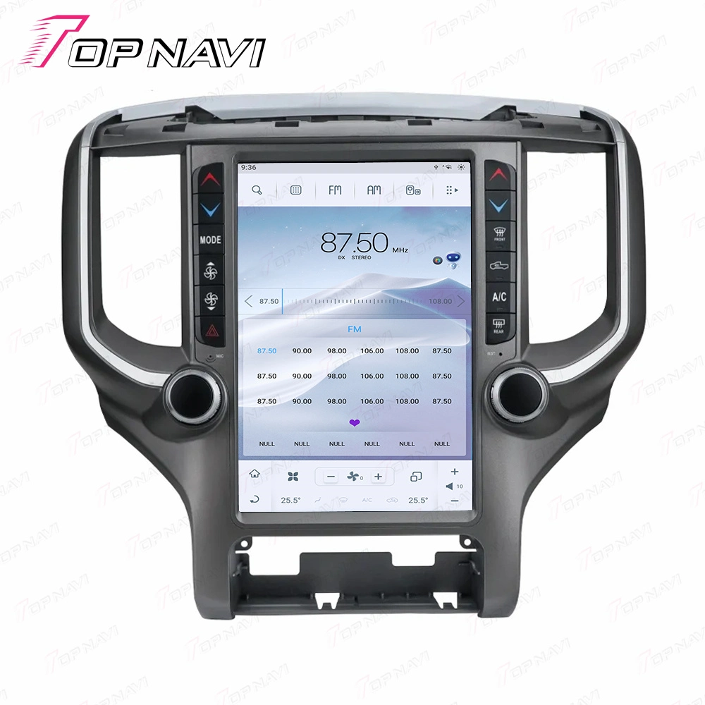 Full Touch Compatible Screen Car Video Android Auto for Dodge RAM 2018 2019 2020 4+64 GB GPS High Resolution Wireless Player