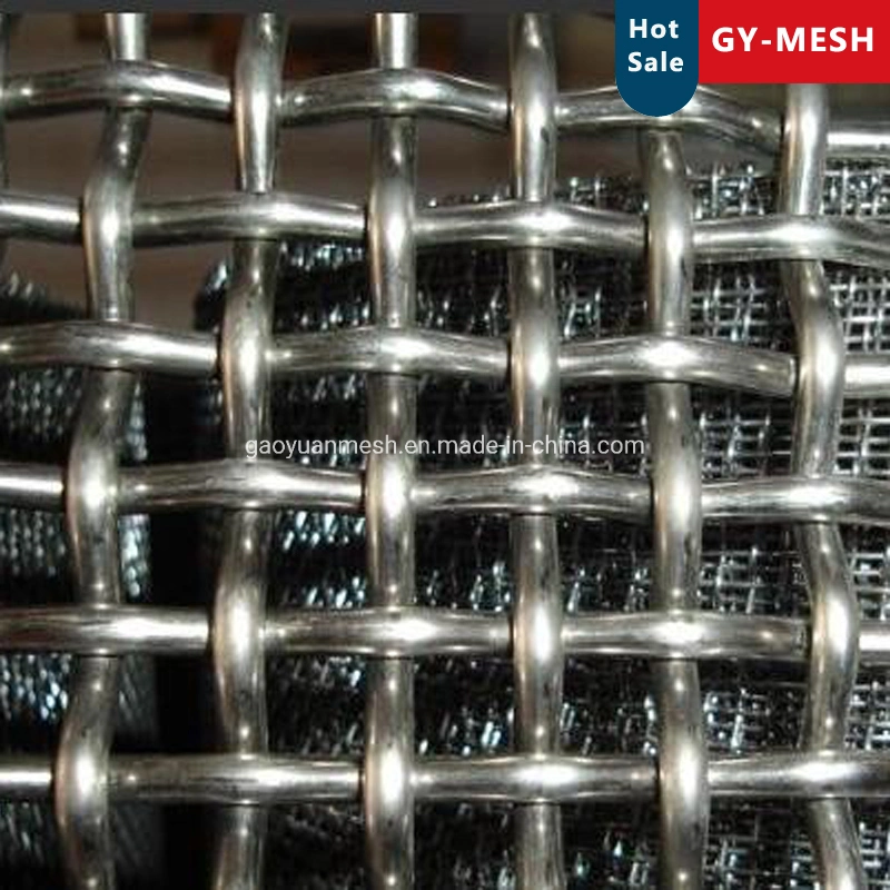 65mn 45# en acier inoxydable en acier serti de maillage de l'écran de la carrière de Wire Mesh