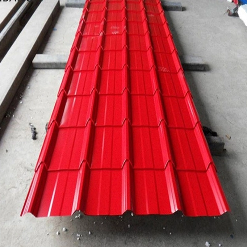 Cheap Metal Roof Sheet Repainted Colored Galvanized Iron Roofing Sheet Price Zinc Aluminium Gi Corrugated Steel Sheet for Warehouse Building