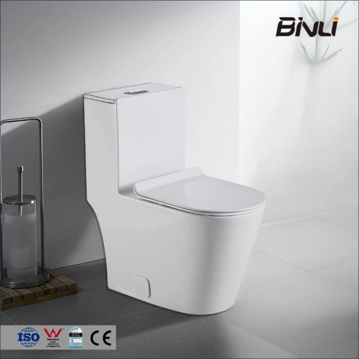 Watermark Elongated Tornado One Piece Ceramic Toilet Bowl Sanitary Ware Wholesale