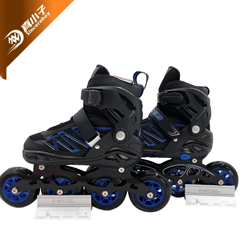 Factory Price Flashing Roller Four Wheels Inline Roller Skates for Adult Custom Logo Adjustable Skates Shoes