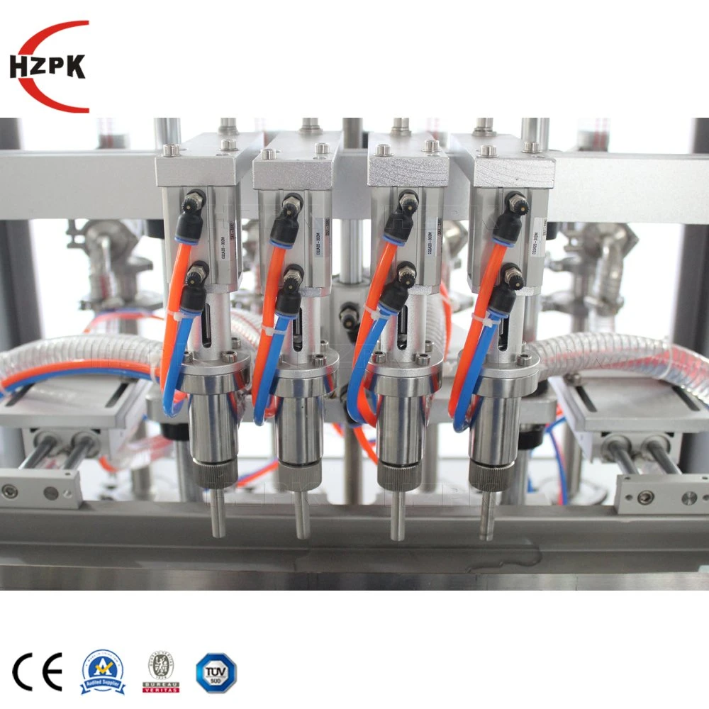 Machine automatique de remplissage et de bouchage de petites bouteilles de pâte de tomates Hzpk Chaîne de production