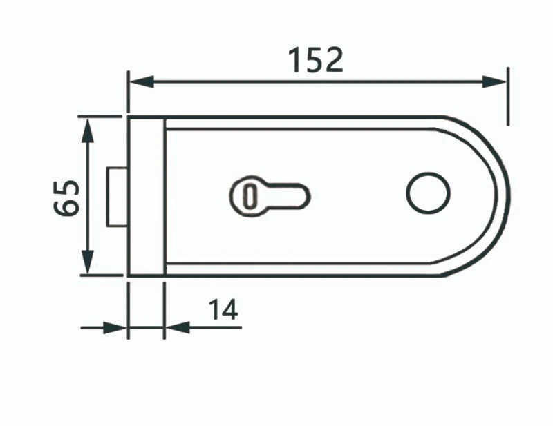 OEM Hot Selling Glass Hardware Glass Door Locks with Level Handles with Keys